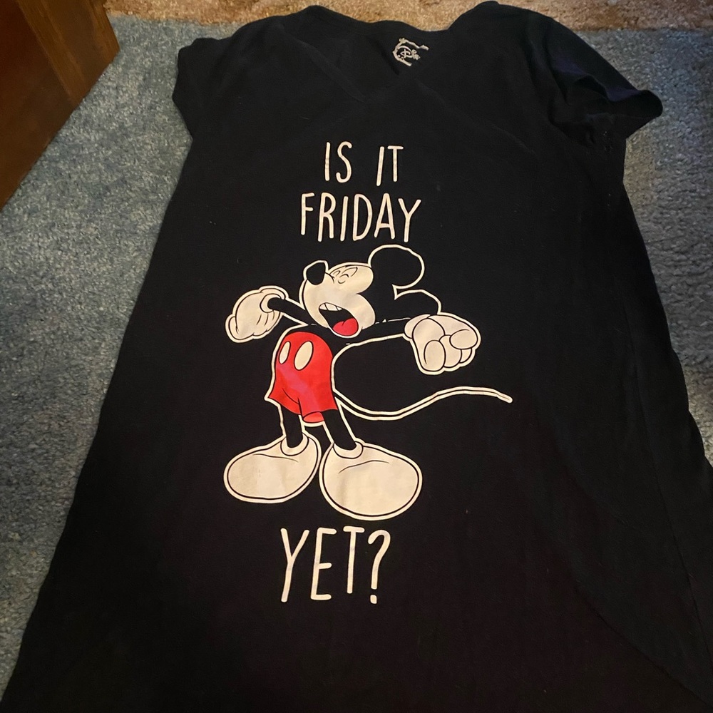 Disney mickey mouse pajama sleep shirt